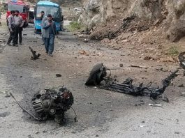 Lima warga negara China tewas akibat bom bunuh diri yang menargetkan sebuah mobil di dekat kota Besham