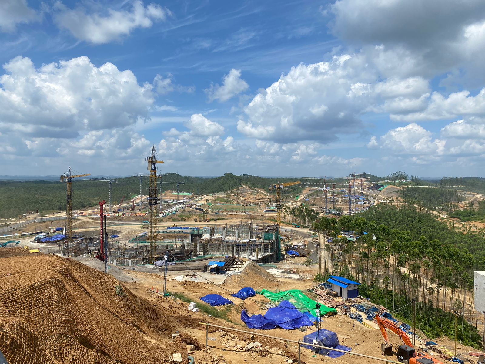 Pekerjaan Proyek Pembangunan IKN Dihentikan Sementara pada Peringatan HUT Kemerdekaan RI, Satgas Polda Kaltim Tingkatkan Pengamanan